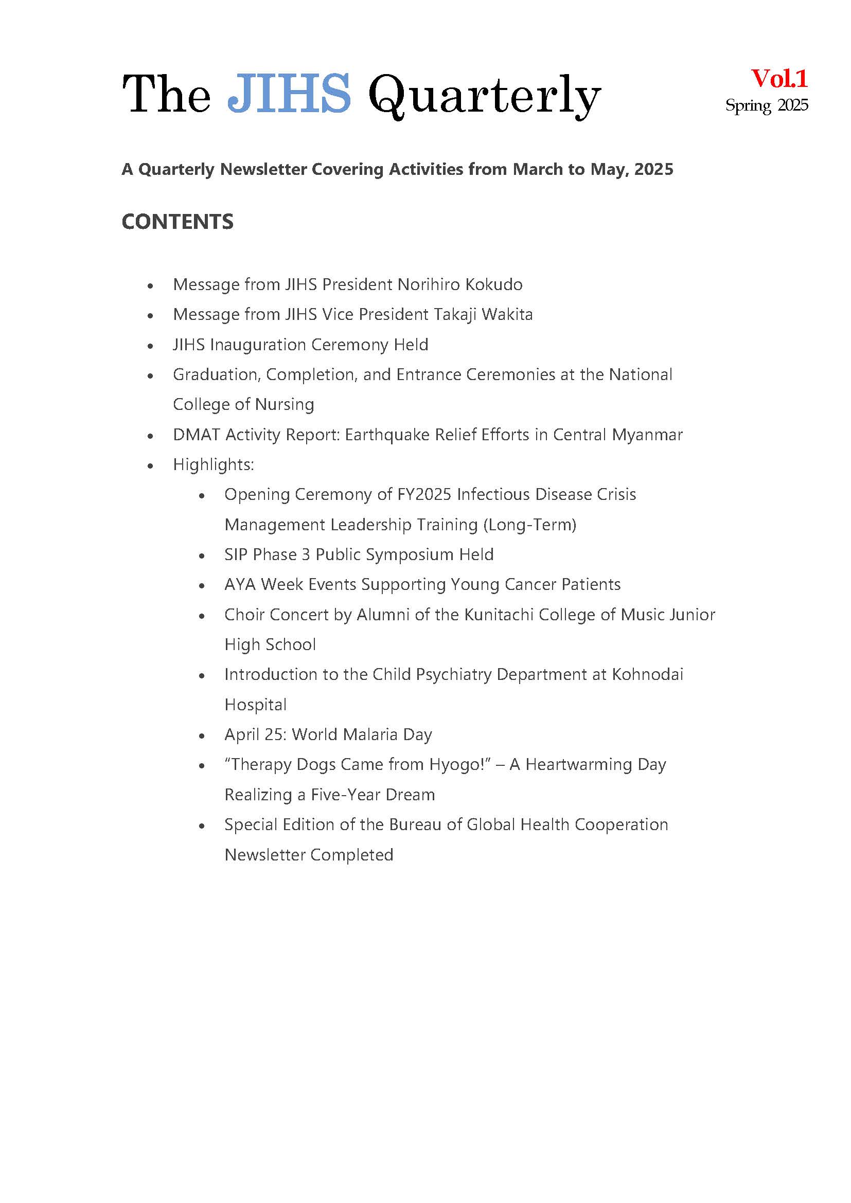 The_JIHS_Quarterly_Vol1